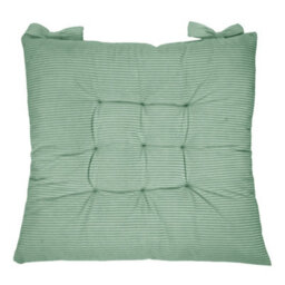 Living And Home Corduroy Set Of 4 Comfortable Square Chair Cushions Seat Pad Indoor And Outdoor Green 40Cm(W) X 40Cm(D) - thumbnail 4
