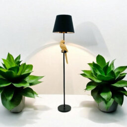 Minster 15 Inch Black Shade Table Lamp - L37 X W37 X H164 Cm - thumbnail 2