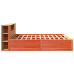 Berkfield Bed Frame Without Mattress Wax Brown 180X200 Cm Super King Solid Wood Pine - thumbnail 6