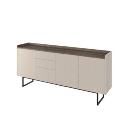 Arte Sophisticated Sand Beige & Oak Lago 4 Sideboard Cabinet W1920mm H860mm D400mm - Expansive Storage, Contemporary Style - thumbnail 7