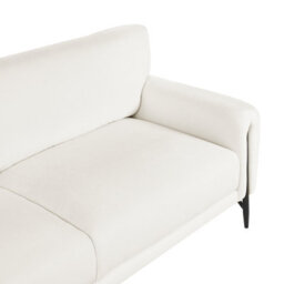 Beliani Sofa 3 Seater Skaro Chenille Off-White - thumbnail 7