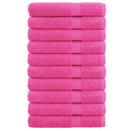 Berkfield Premium Towels Solund 10 Pcs Pink 100X200 Cm 600 Gsm