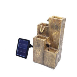 Living And Home Freestanding Outdoor Garden Falls Led Water Fountain Water Feature Rockery Decor Solar Powered - thumbnail 6