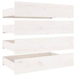 Berkfield Bed Frame With Drawers White 180X200 Cm 6Ft Super King - thumbnail 7