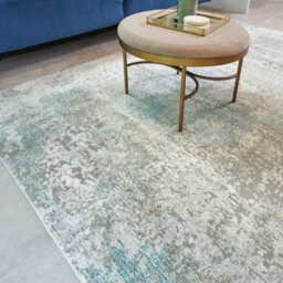Teal Abstract Modern Easy To Clean Rug For Living Room Bedroom And Dining Room-120Cm X 170Cm - thumbnail 3