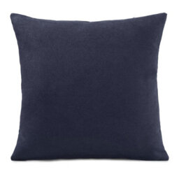 Luxury Living Plain Velvet Chenille Cushion Navy