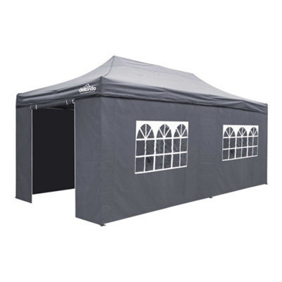 Dellonda Premium 3X6M Pop-Up Gazebo & Side Walls With Carry Bag, Stakes & Weight Bags - image 1