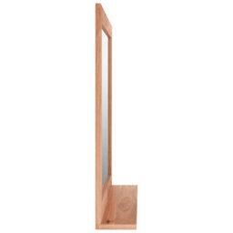 Vidaxl Wall Mirror 55X55 Cm Solid Wood Walnut - thumbnail 4