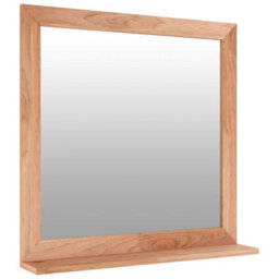 Vidaxl Wall Mirror 55X55 Cm Solid Wood Walnut - thumbnail 3