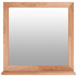 Vidaxl Wall Mirror 55X55 Cm Solid Wood Walnut - thumbnail 2
