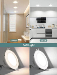 Aigostar Ip65 Bathroom Lights, 4.8W 560Lm Led Recessed Ceiling Lights 6500K, Pack Of 6 - thumbnail 5