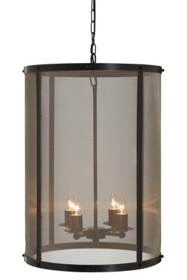 Orsina Black Finish Large Pendant Light With Hints Of Gold - image 1
