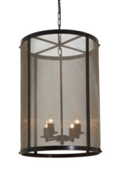 Orsina Black Finish Large Pendant Light With Hints Of Gold - thumbnail 2