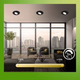 Briloner Black Set Of 3 Led Recessed Lights Downlights 90mm Dimmable Cct 4.9W Spotlights - thumbnail 7