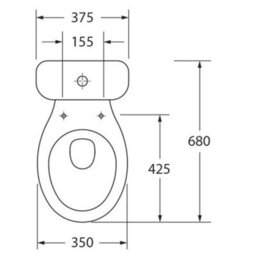 Affine Bathroom Suite 1700mm Single Ended Bath Screen Toilet Basin Vanity Taps Shower - thumbnail 8