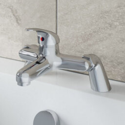 Affine Bathroom Suite 1700mm Single Ended Bath Screen Toilet Basin Vanity Taps Shower - thumbnail 7