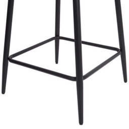 Beliani Set Of 2 Bar Chairs Dubrovnik Velvet Light Beige - thumbnail 8