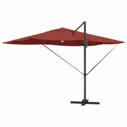 Berkfield Modern Cantilever Roma Parasol Red, Black 352 X 251 X 265 Cm - thumbnail 8