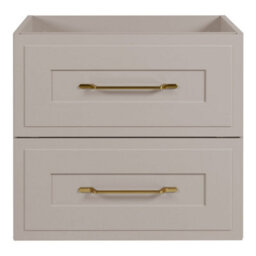 Heze Furniture Classic 3 Cabinet Bathroom Vanity Unit Set 140Cm With Tall Cabinet And Worktop - Cashmere - thumbnail 2