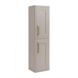 Heze Furniture Classic 3 Cabinet Bathroom Vanity Unit Set 140Cm With Tall Cabinet And Worktop - Cashmere - thumbnail 5