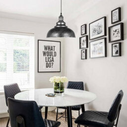 3 Pack Of Ceiling Pendant Light Fixture With 95Cm Adjustable Cable, Vintage 29Cm Curvy Metal Shade E27 Base Hanging Lighting - thumbnail 5