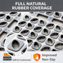 Non Slip Bath Mat For Bathroom & Bathtub, Large Shower Mat With Strong Suction Cups, Quick Drain Anti Slip Design - thumbnail 2