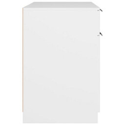 Vidaxl Desk White 100X50X75 Cm Engineered Wood - thumbnail 8