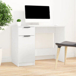 Vidaxl Desk White 100X50X75 Cm Engineered Wood - thumbnail 3