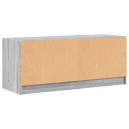 Berkfield Classic Tv Cabinet With Glass Doors Grey Sonoma 102X37X42 Cm - thumbnail 8