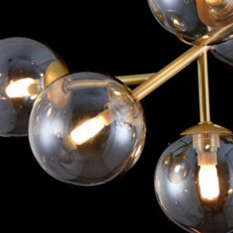 Luminosa Lighting Luminosa Dallas Semi Flush Ceiling Lamp Gold, 12 Light, G9 - thumbnail 6