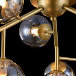 Luminosa Lighting Luminosa Dallas Semi Flush Ceiling Lamp Gold, 12 Light, G9 - thumbnail 7