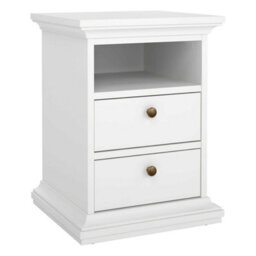Wyld Haus Osaka 3-Piece Farmhouse Bedroom Set In White Wood - thumbnail 3
