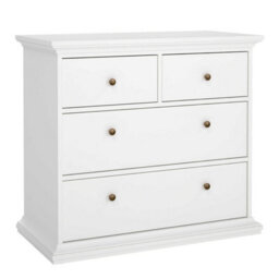 Wyld Haus Osaka 3-Piece Farmhouse Bedroom Set In White Wood - thumbnail 6