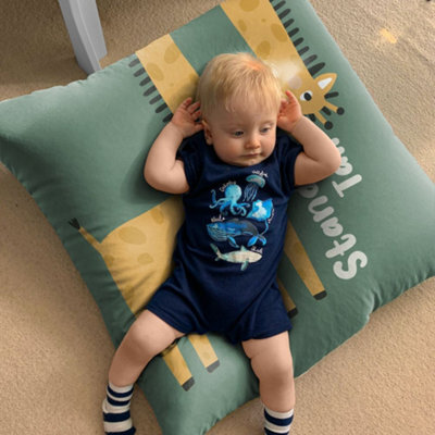 rucomfy Beanbags Rucomfy Indoor Giraffe Bean Bag - Safari Kids Floor Cushion Seat - image 1