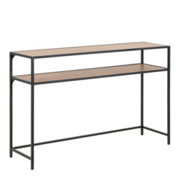 Wyld Haus El Paso Black Metal And Wild Oak Veneer Console Table - thumbnail 5