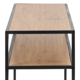 Wyld Haus El Paso Black Metal And Wild Oak Veneer Console Table - thumbnail 8