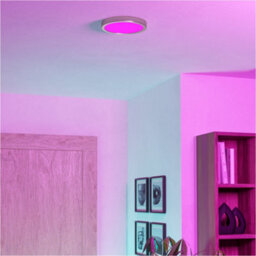 Loops 2 Pack Satin Nickel Modern Design Round Ceiling Light For Indoor Spaces - Stylish And Elegant - thumbnail 7