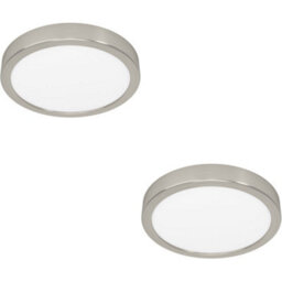 Loops 2 Pack Satin Nickel Modern Design Round Ceiling Light For Indoor Spaces - Stylish And Elegant - thumbnail 1