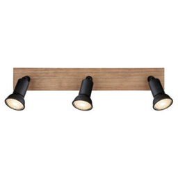 Luminosa Lighting Luminosa Drew Ceiling Spotlight Bar Dark Brown 3X Gu10 - thumbnail 4