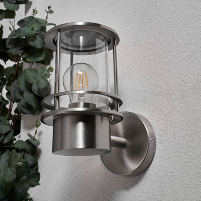 CGC Lighting Cgc Kofi Stainless Steel Outdoor Wall Lamp Light With Clear Diffuser - image 1