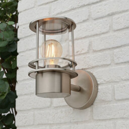 CGC Lighting Cgc Kofi Stainless Steel Outdoor Wall Lamp Light With Clear Diffuser - thumbnail 5