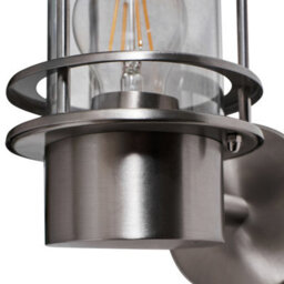 CGC Lighting Cgc Kofi Stainless Steel Outdoor Wall Lamp Light With Clear Diffuser - thumbnail 3