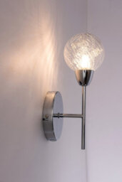 Harper Living Pack Of 2 Bolla Wall Lights, Polished Chrome, On And Off Switch, Bulbs Not Included - thumbnail 4