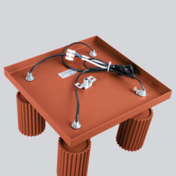 Luminosa Lighting Luminosa Karbon Minimalist Ceiling Spotlight Cluster 4 Light Red Ochre - thumbnail 6