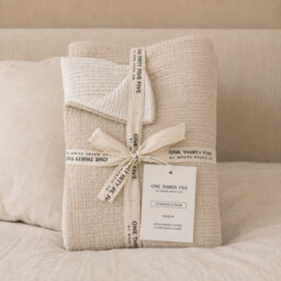 Where Saints Go Ltd Natural Stone Muslin Cotton Square Pillowcases Pack Of 2 60 X 60Cm - thumbnail 5