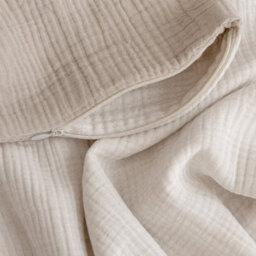 Where Saints Go Ltd Natural Stone Muslin Cotton Square Pillowcases Pack Of 2 60 X 60Cm - thumbnail 8