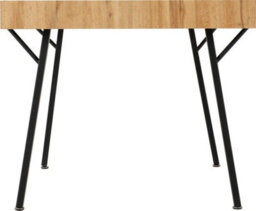 Seconique Treviso Light Oak Effect And Black Dining Set With Blue Avery Chairs - thumbnail 5