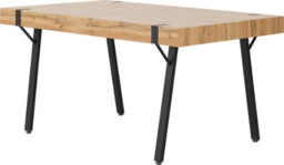 Seconique Treviso Light Oak Effect And Black Dining Set With Blue Avery Chairs - thumbnail 3