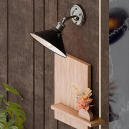 Modern Vintage Retro Industrial Wall Sconce Light 22Cm Metal Wall Lamp Adjustable Swing Arm Stylish Lighting For Bedroom Office - thumbnail 4