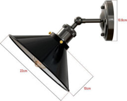 Modern Vintage Retro Industrial Wall Sconce Light 22Cm Metal Wall Lamp Adjustable Swing Arm Stylish Lighting For Bedroom Office - thumbnail 5